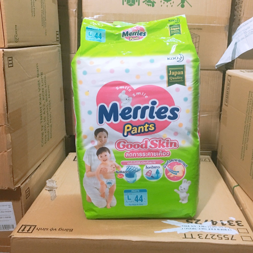 TÃ QUẦN MERRIES GOOD SKIN XANH  (SX INDONESIA) SIZE M50m/L44m/XL38m