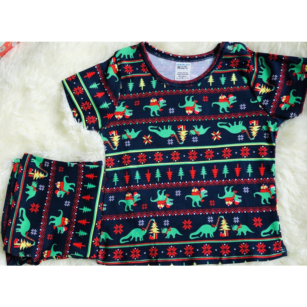 Bộ Thun bozip cotton cộc tay Riokids cao cấp cho bé trai bé gái, hàng xuất xịn