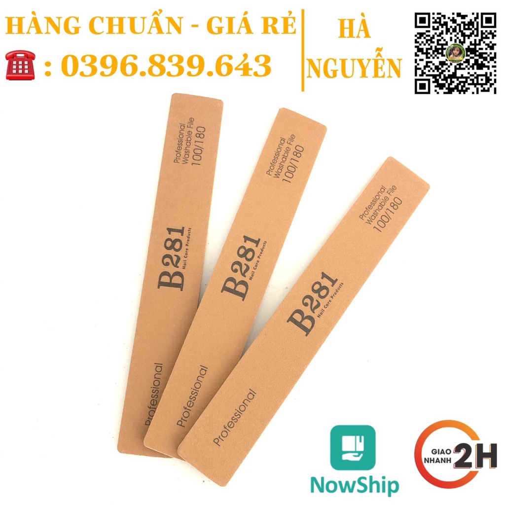 Dũa Da Bò Cao Cấp B281 - Dũa Phom Móng 100/180 Siêu Bền