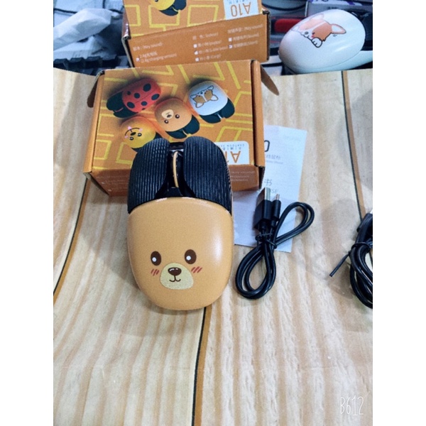 Chuột máy tính, Chuột không dây A10 SIÊU ĐÁNG YÊU, PIN SẠC