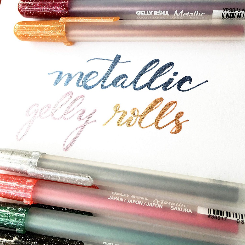 Bút Sakura Gelly Roll Metallic full màu