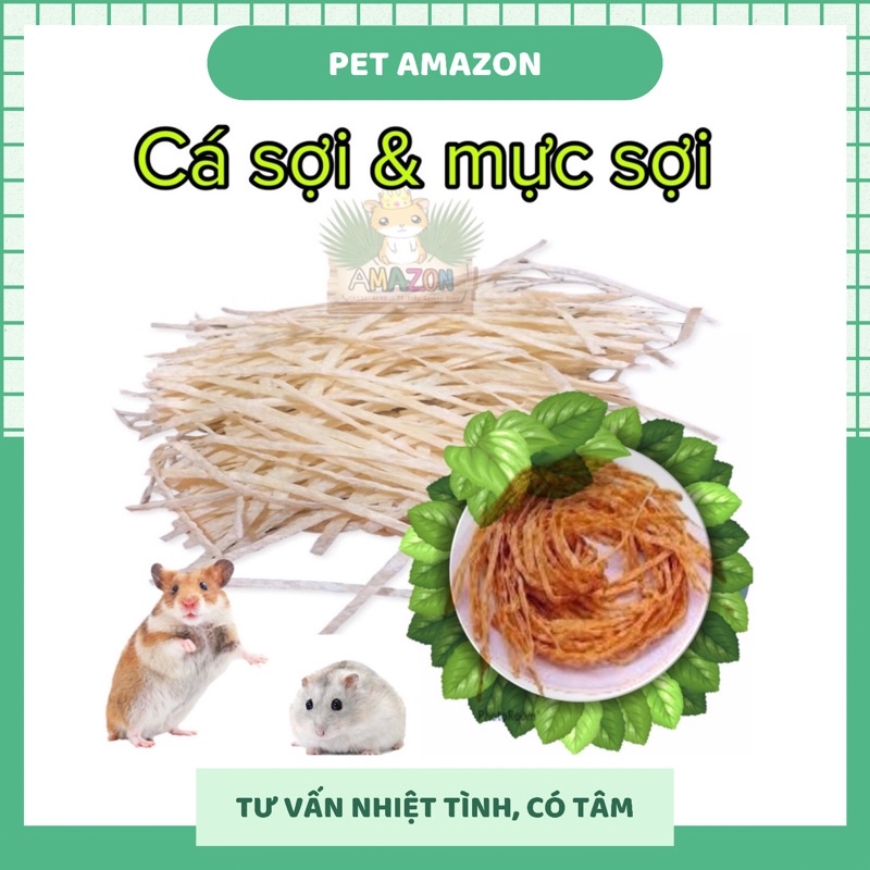 Cá Sợi &amp; Mực Sợi dành cho hamster,sóc bay