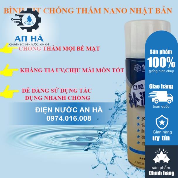 Chai dung dịch xịt chống dột - chống thấm nước - Bình xịt chống thấm, dột