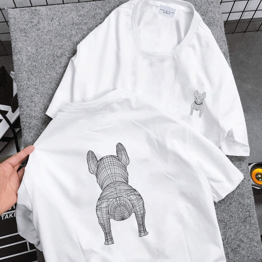 Áo Thun Dog 3D Nam Nữ Tay Lỡ Unisex 2021 ( M 77 - 78 ) | BigBuy360 - bigbuy360.vn