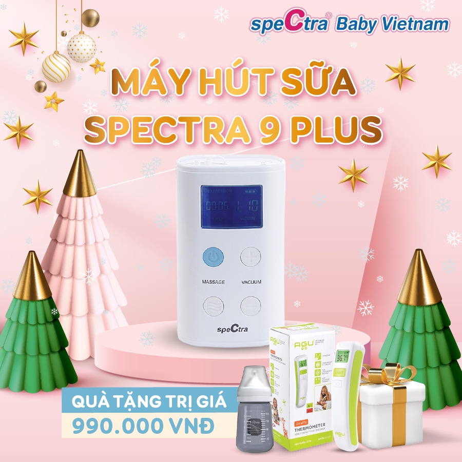 Máy Hút Sữa Điện Đôi Spectra 9 Plus Chính Hãng Hàn Quốc (Bảo Hành 24 tháng)