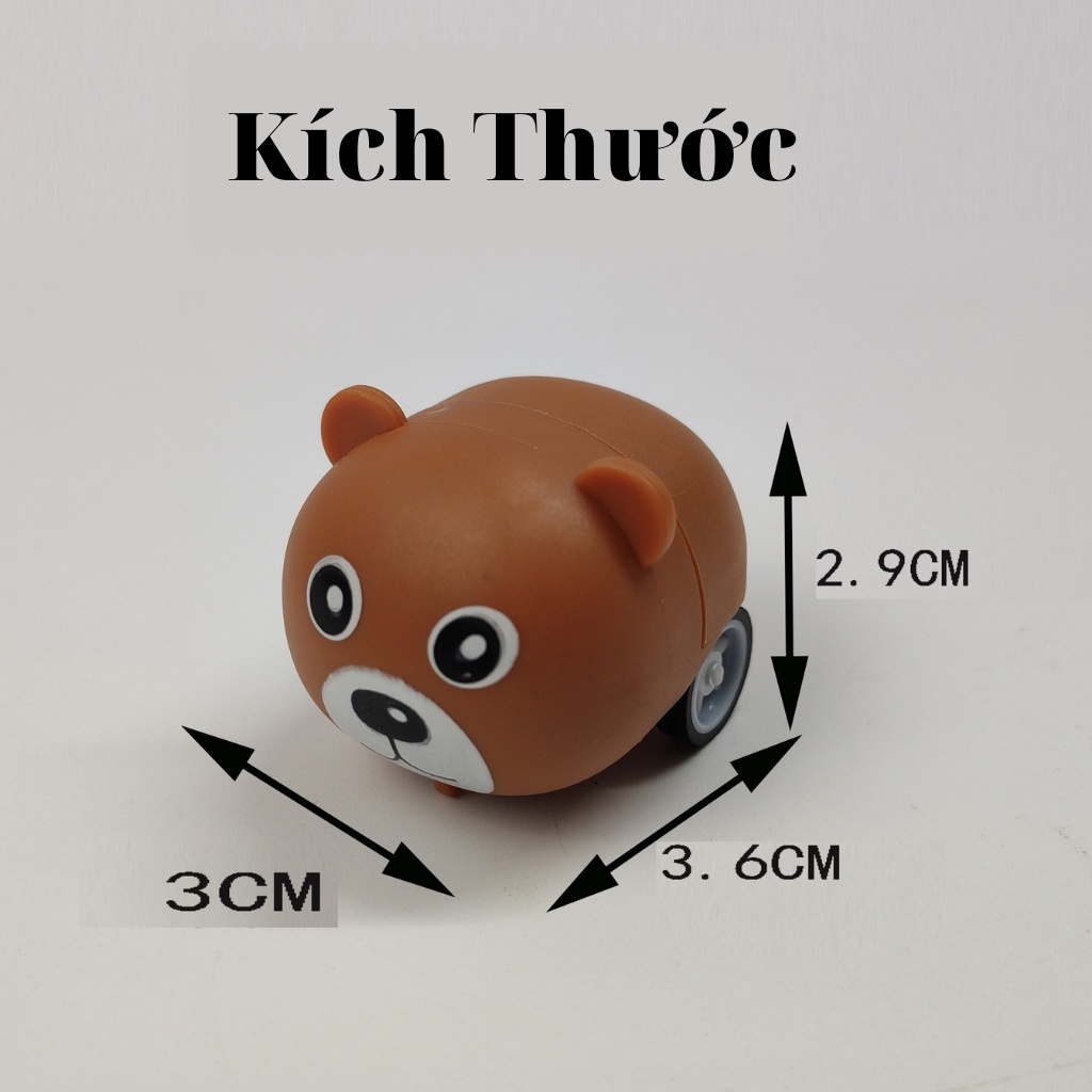 Đồ Chơi Ô Tô Trẻ Em Chạy Cót Hình Thú Dễ Thương Cho Bé - Xe Ô Tô Cho Bé Nhiều Màu Sắc  Sóc_toystore
