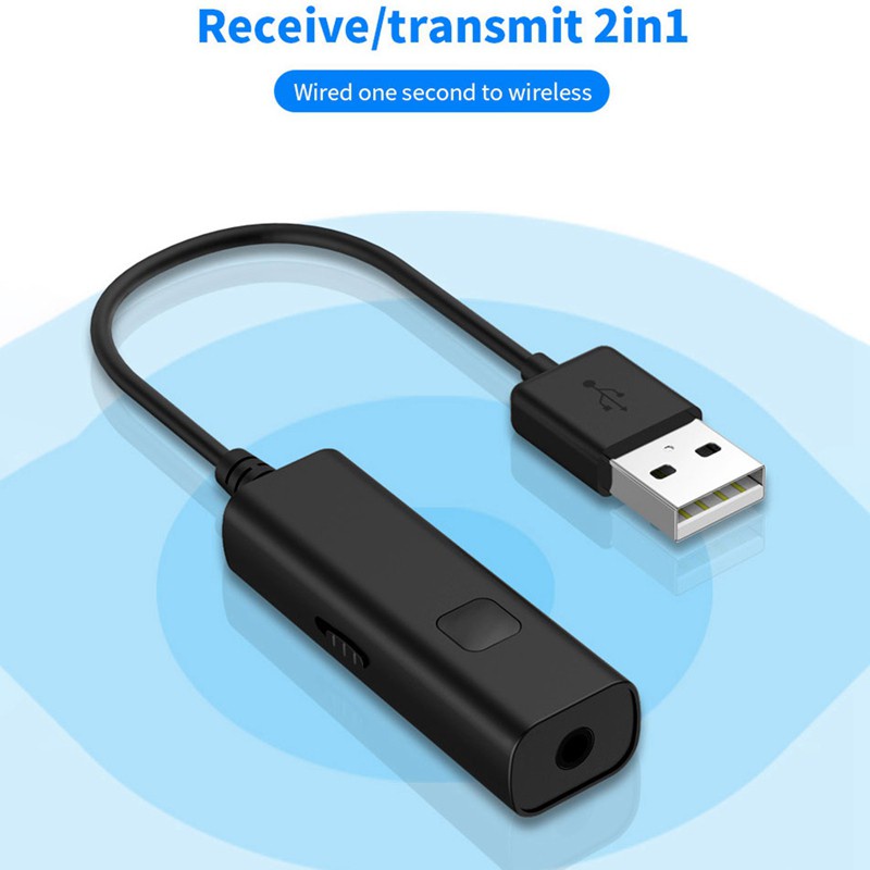 Bluetooth Transmitter Receiver Mini 3.5mm AUX Stereo Wireless Bluetooth Adapter for Car Music Bluetooth Transmitter TV