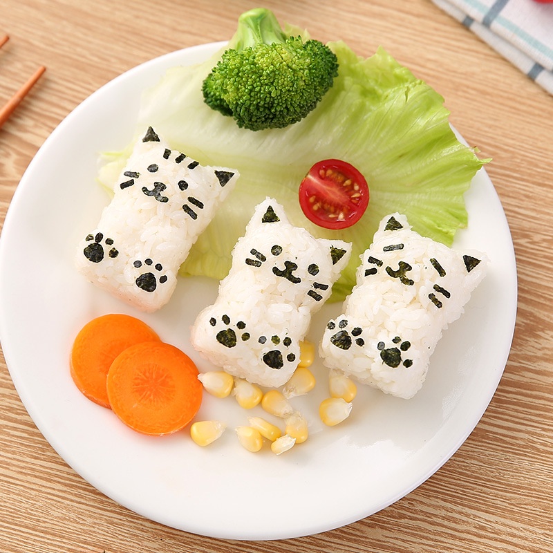 Khuôn Làm Cơm Nắm / sushi / sushi Kiểu Hoạt Hình Dễ Thương Chống Nhiệt Tiện Dụng DIY