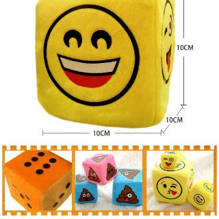 Xúc xắc bọc vải nhung 10cm
