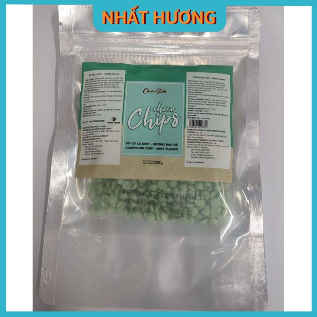 Sô Cô La Chíp Bạc Hà Cacao Talk 100gr