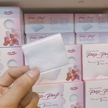 [ GIÁ SỐC] BÔNG TẨY TRANG CHÍNH HÃNG POP PUF DẠNG HỘP