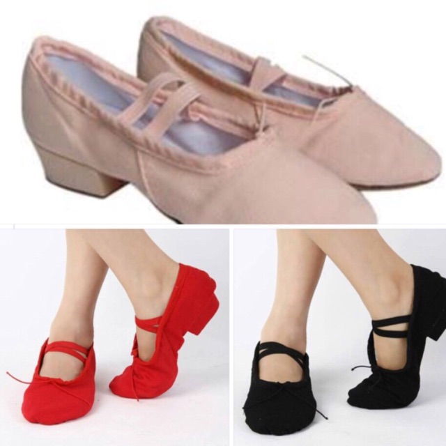Giầy múa bale có gót