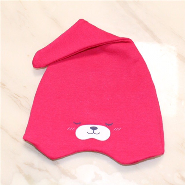 Mũ thắt nút hình cún cho bé sơ sinh nhiều màu có chất liệu vải cotton mềm mại giúp bảo vệ vùng đầu của bé-MU4