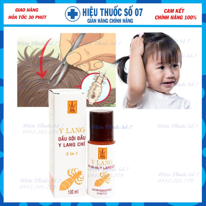 Dầu Gội Đầu loại bỏ Chí Y Lang 100ml