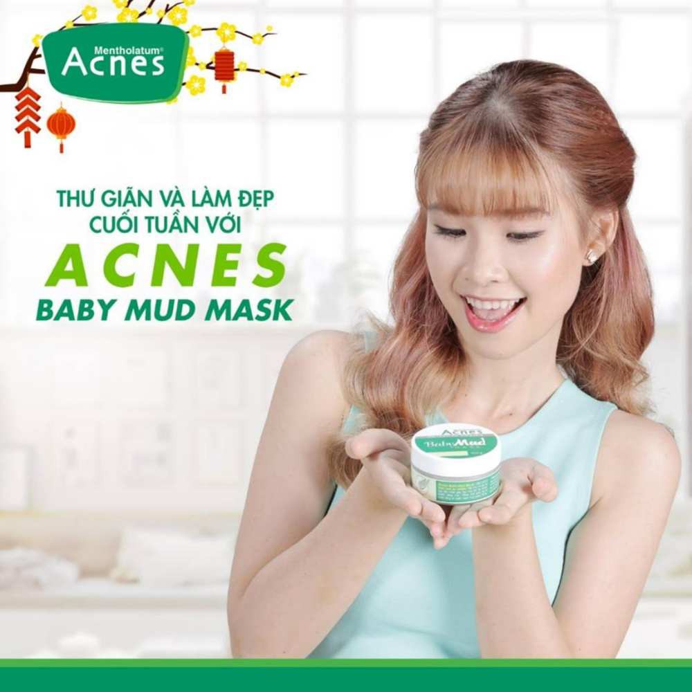 Mặt nạ bùn non dưỡng sáng da Acnes Baby Mud Mask 100g