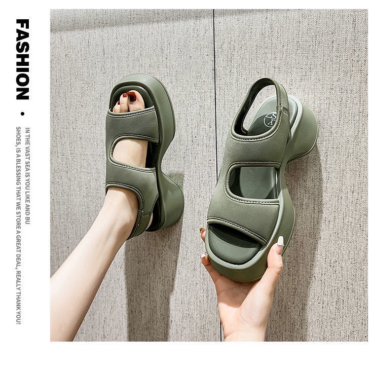 Giày Sandal Đế Dày Thời Trang Biển Xinh Xắn Cho Nữ