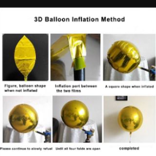 Bóng Tròn Kiếng Nhũ 4D size lớn 60cm