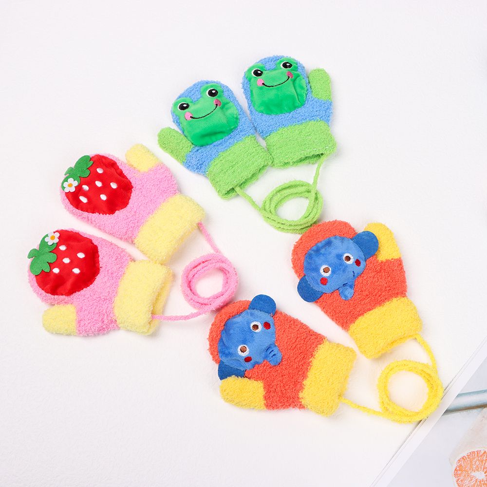 Găng tay giữ ấm hình hoạt hình dễ thương cho trẻ em