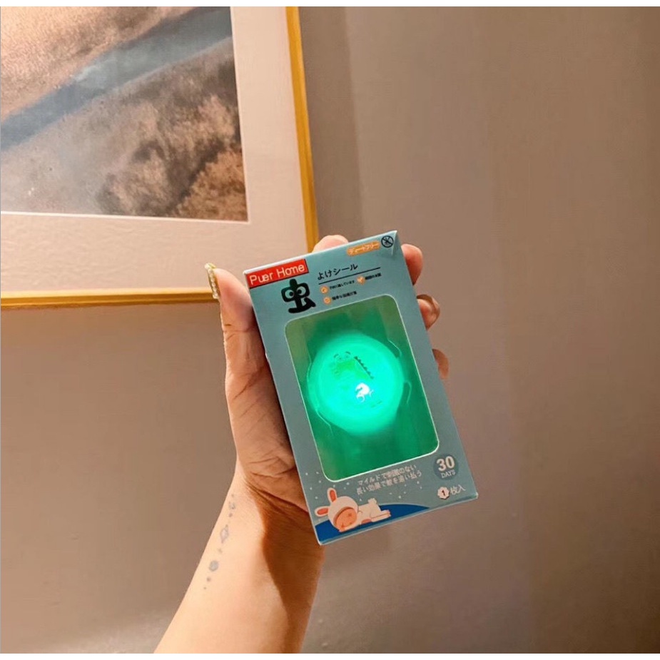 Vòng Đeo Tay Đuổi Muỗi Bằng Silicone Dạ Quang Cho Bé