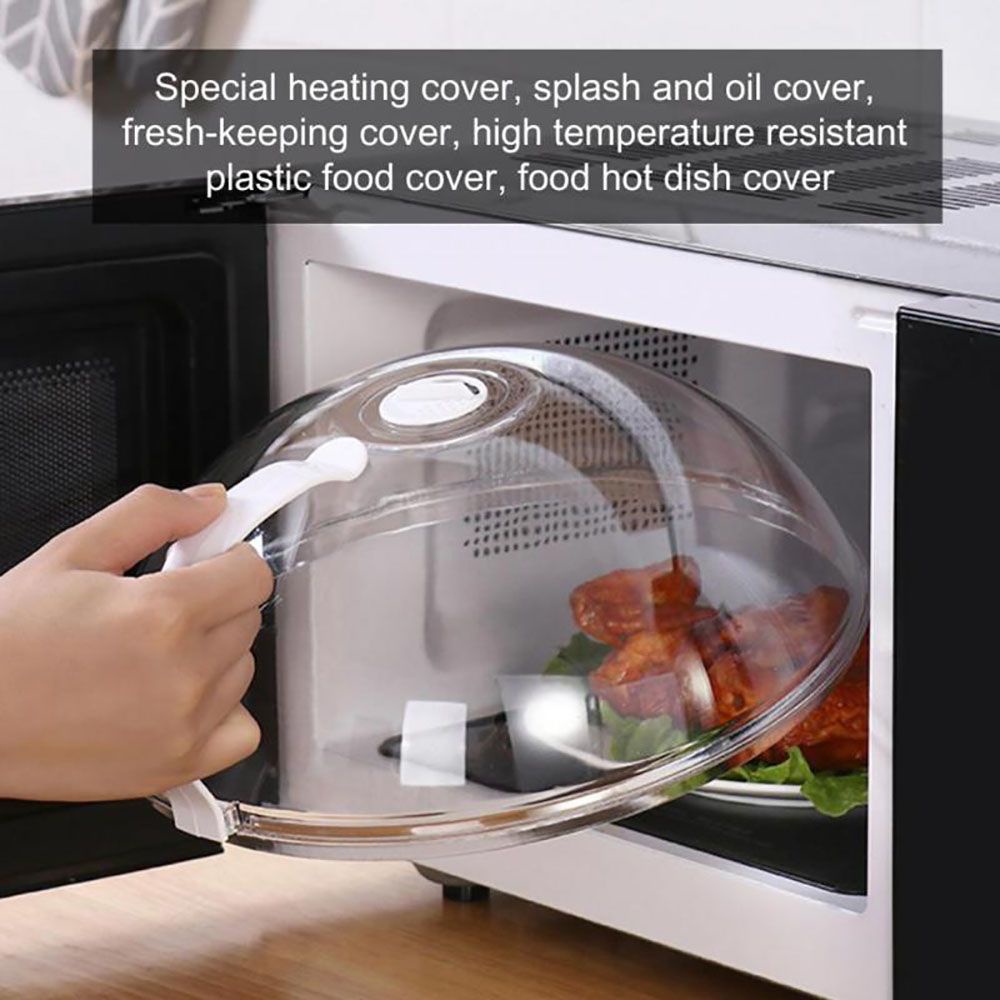 Nắp đậy thức ăn lò vi sóng bằng PP trong suốt 10inch chống vỡ với nhiều màu sắc