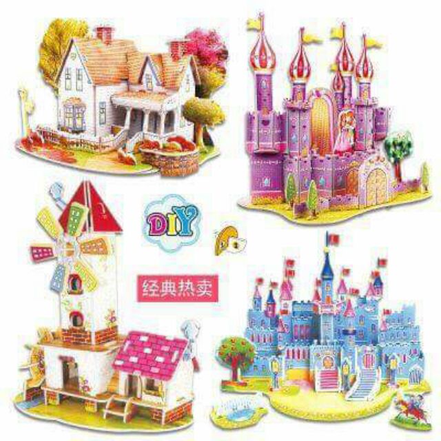 Freeship 99k TQ_Set 3D puzzle. Đồ chơi ghép mô hình làm quà 1/6 cho bé