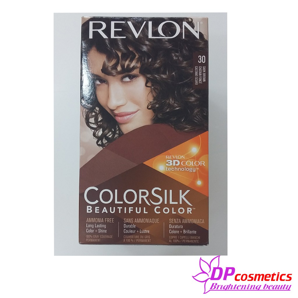 Thuốc nhuộm tóc Revlon Colorsilk Màu 30 Nâu Đậm