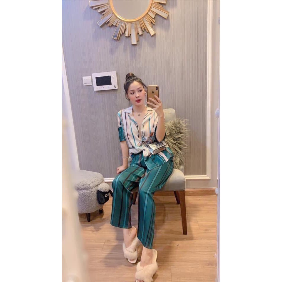 Set cc sọt lụa cao cấp kèm belt màu đen 1048 main image 1