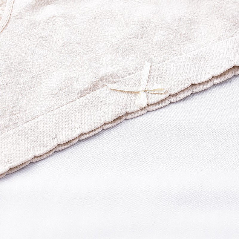 Quần lót lưng cao vừa kháng khuẩn đính nơ xinh xắn cho nữ