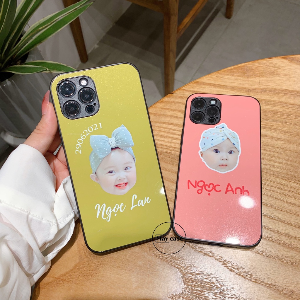 Ốp lưng tráng gương in hình chibi dành cho bé theo yêu cầu.