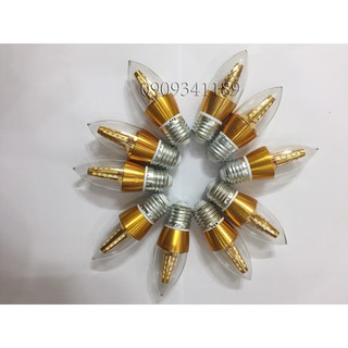COMBO 10 Bóng đèn led nến 5W- ánh sáng Vàng