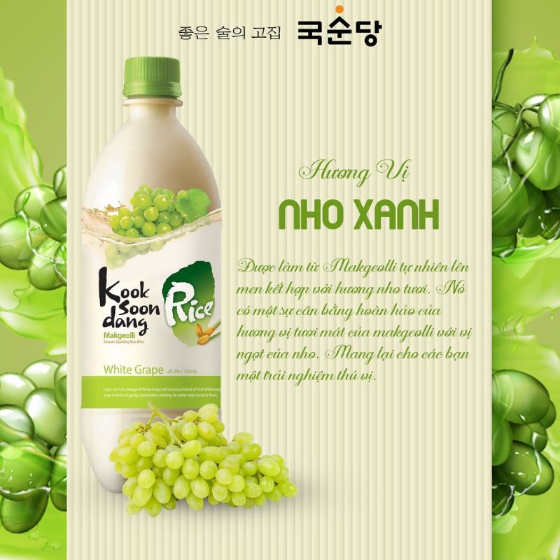 Nước gạo lên men KOOK SOON DANG  Makgeolli truyền thống  - thức uống