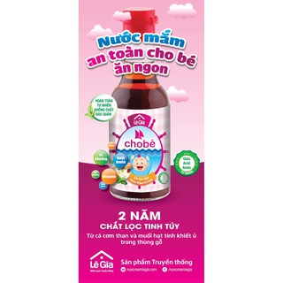 Nước mắm cá cơm Lê Gia 60ml - Cho bé