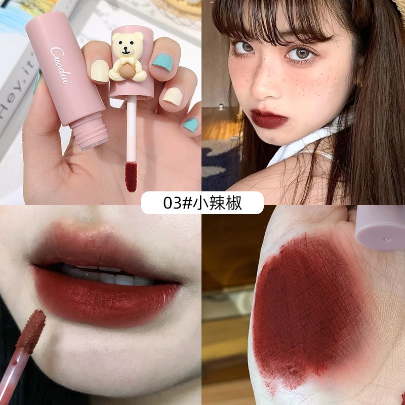 Son Môi Dưỡng Ẩm Lâu Trôi Chống Thấm Nước Hình Búp Bê Dễ Thương