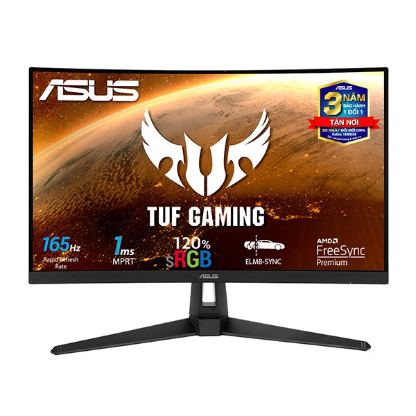 MÀN HÌNH ASUS TUF GAMING VG27H1B (CONG – 27 INCH – 165 HZ) - MỚI - CHÍNH HÃNG - FULL VAT