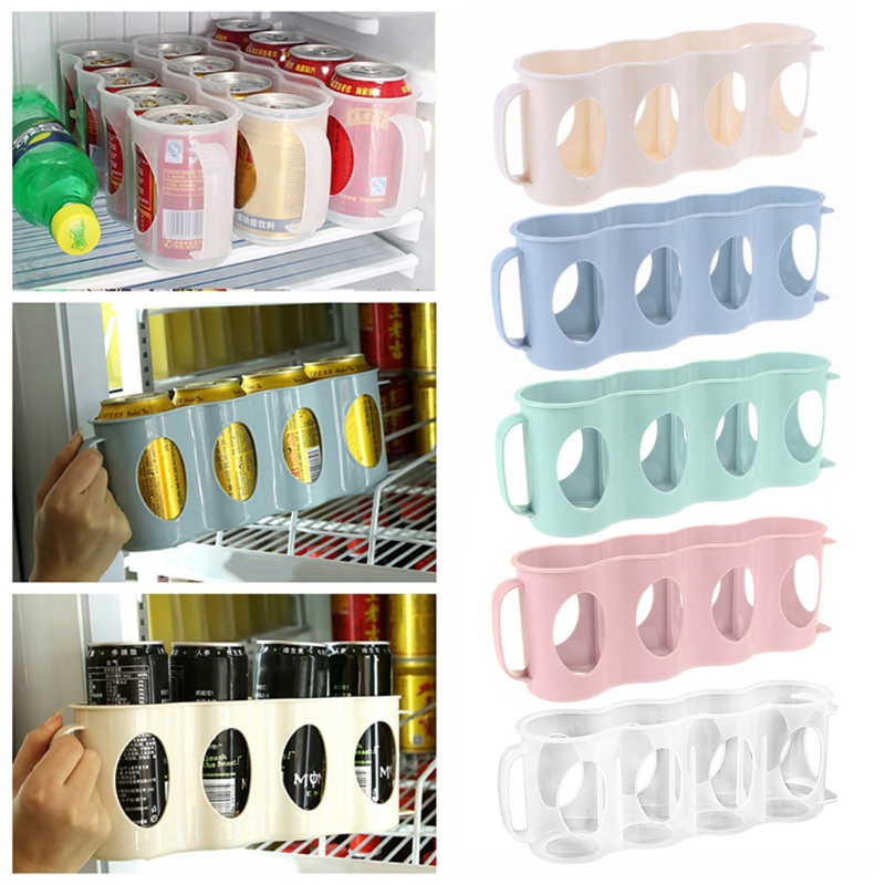 Aoto Khay Đựng Lon Bia / Tủ Lạnh 4 Ngăn Tiện Dụng
