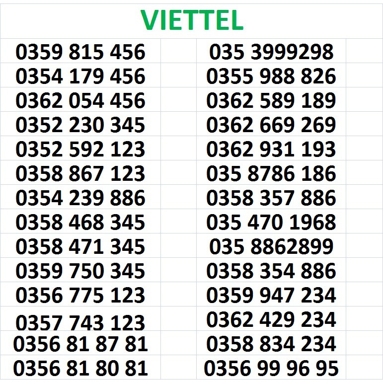 sim viettel trả trước