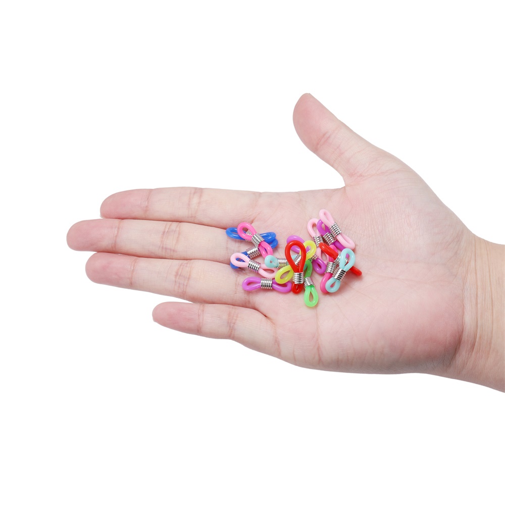 St.kunkka 50 cái / túi Kính màu dây buộc đầu nối vật liệu cao su để làm đồ trang sức DIY