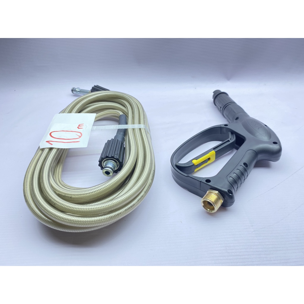 Bộ 10M dây rửa xe và súng xịt- súng rửa xe áp lực cao ren 22mm