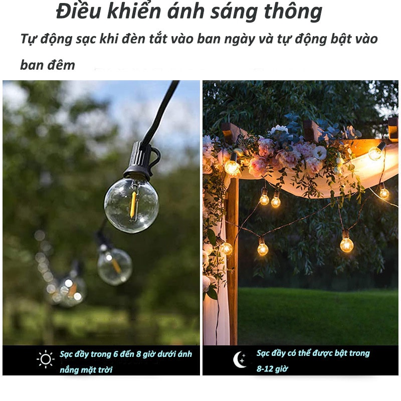 Đèn năng lượng mặt trời Đèn LED Đèn trang trí bóng năng lượng mặt trời dây dèn led trang trí