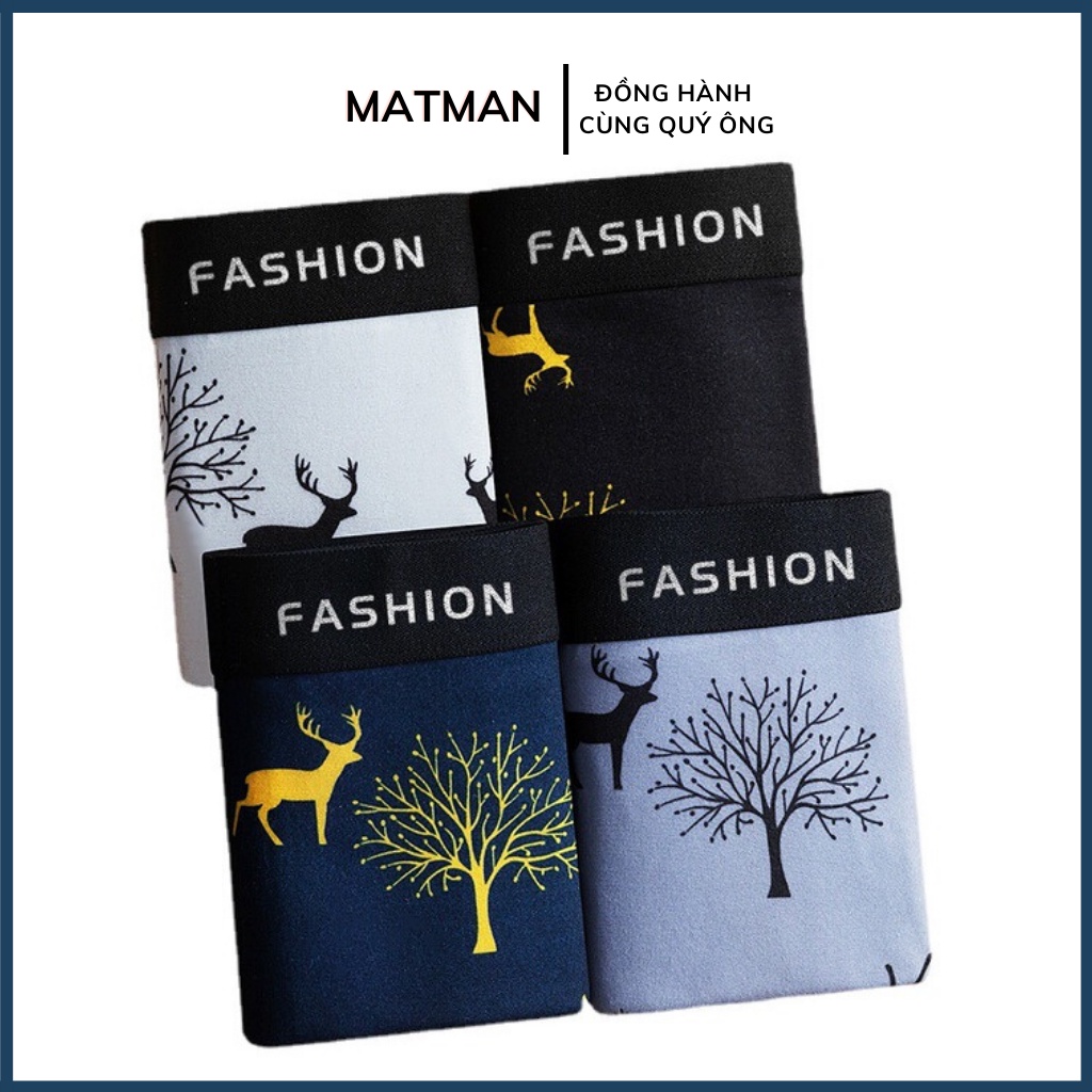 Quần sịp nam quần boxer nam MATMAN sịp đùi co giãn hình thú
