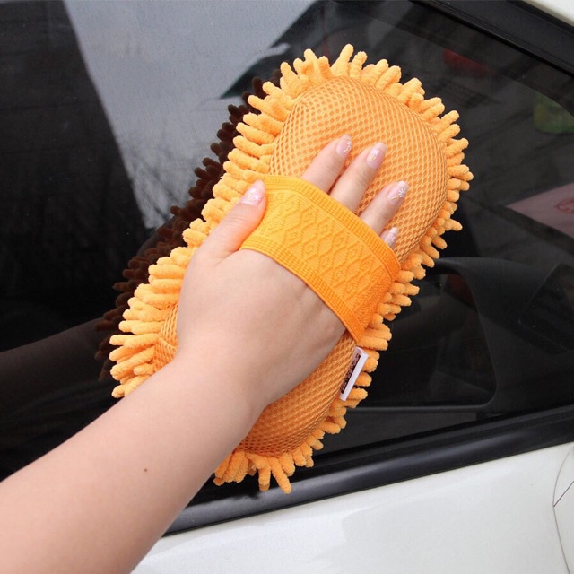 Găng tay rửa xe sợi Microfiber cho ô tô, xe hơi siêu sạch