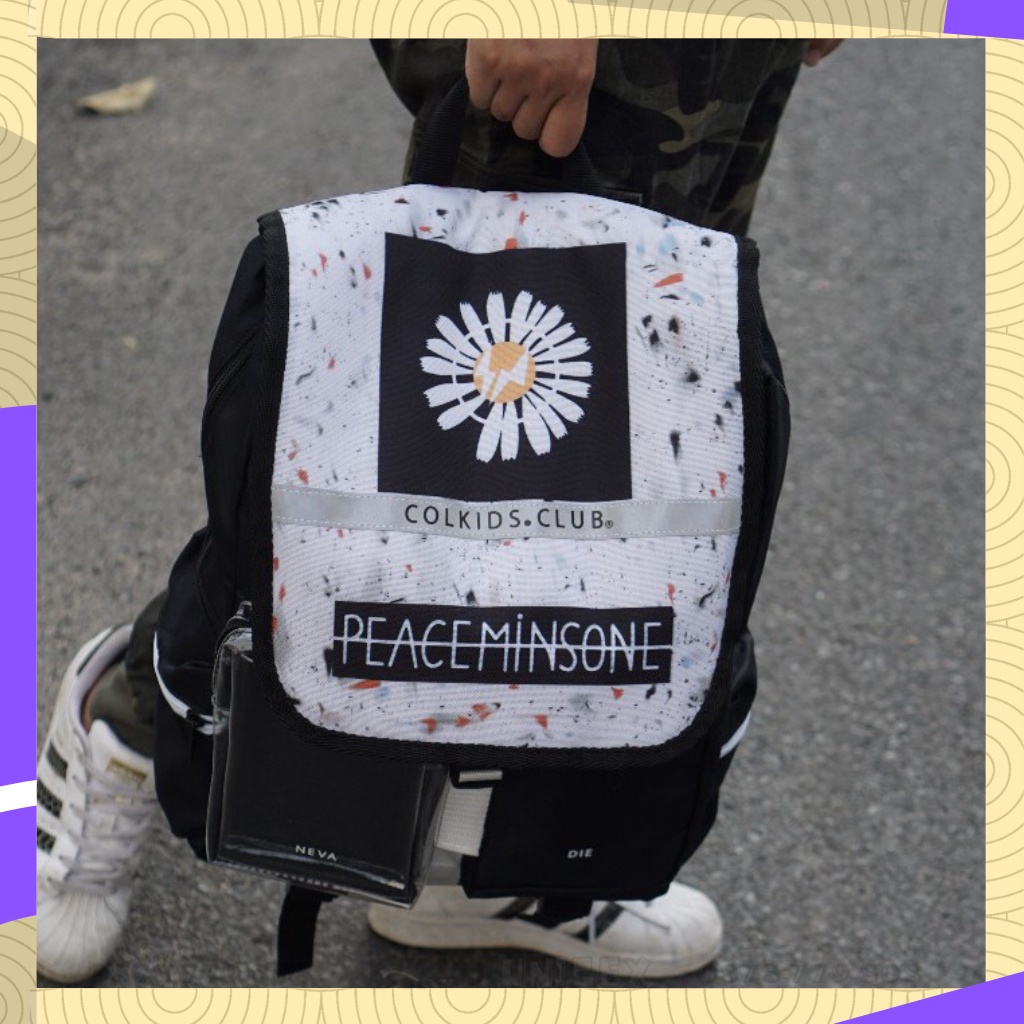 Balo Đi Học Thời Trang Colkids Club Ss3 In Họa Tiết Hoa Cúc