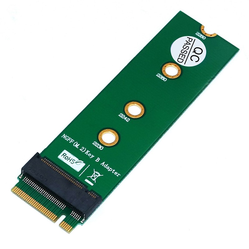 Card Chuyển Đổi M.2 Ngff Key B Sang Key B Adapter M.2 Ngff Riser Card Cho Sata-Bus Ngff Ssd M2