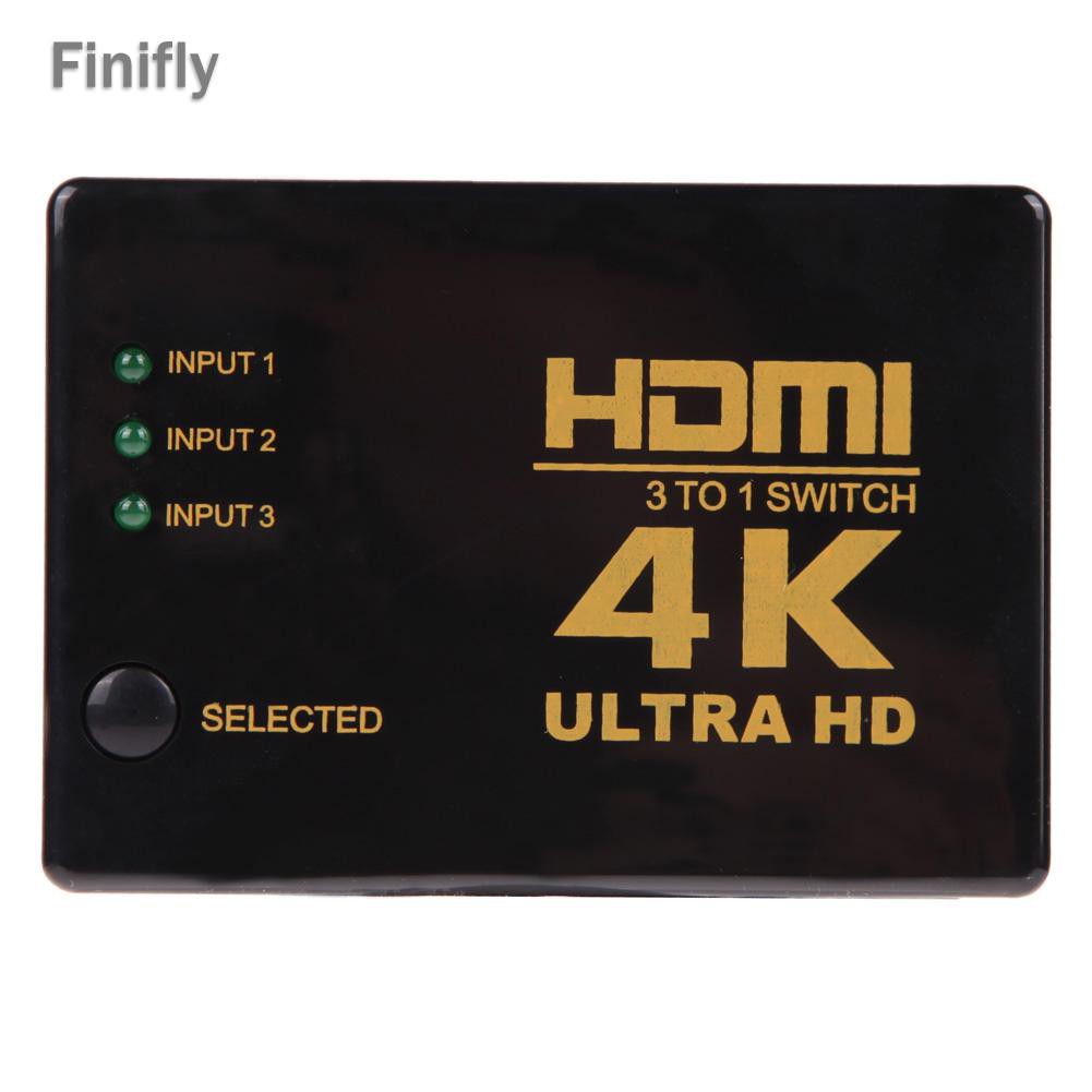 Bộ Chia Cổng Hdmi 3 Trong 1 Finifly 4kx2k Cho Hdtv / Pc