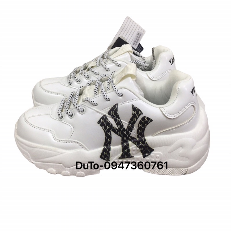[TẶNG HỘP+ TẤT] Giày 𝐌𝐋𝐁 monogram trắng NY đen nâng đế 5cm