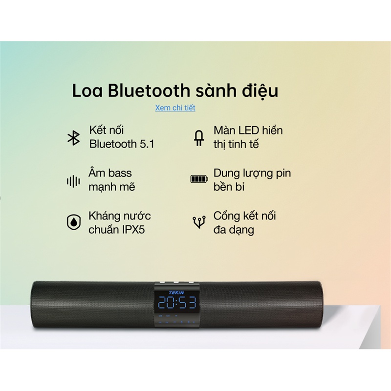 Loa không dây Bluetooth Tekin L6 Chính hãng