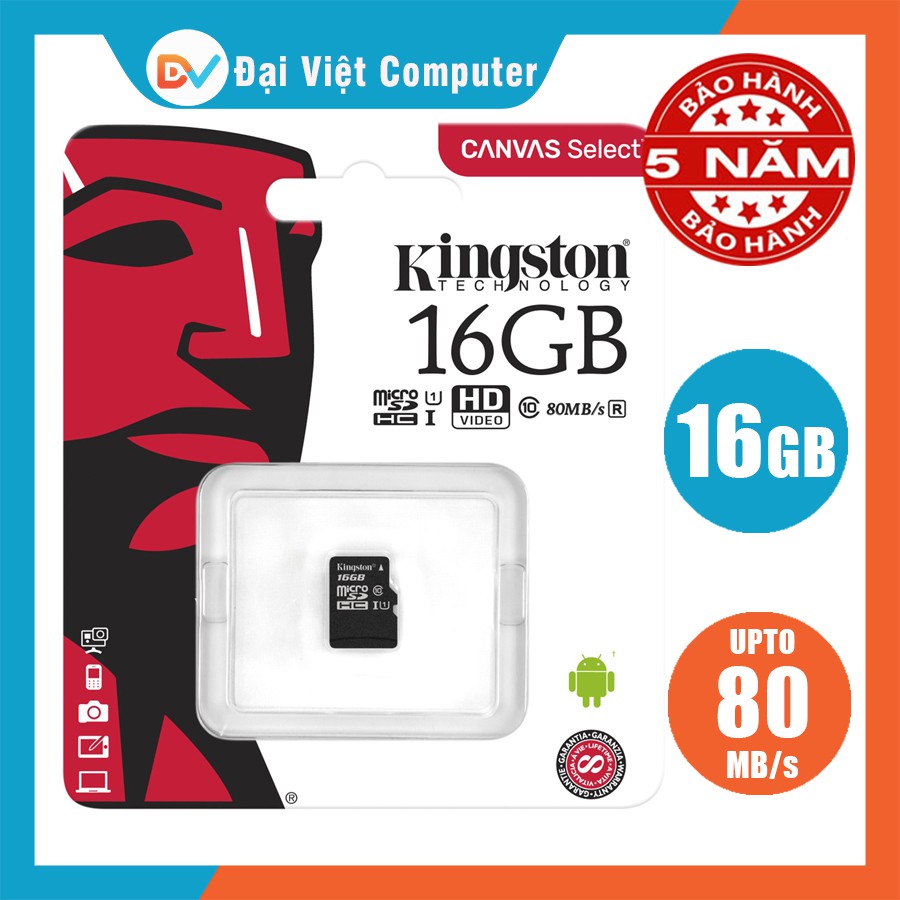 Thẻ nhớ micro SD kington /Toshiba / Netac 64GB 32GB 16GB class 10