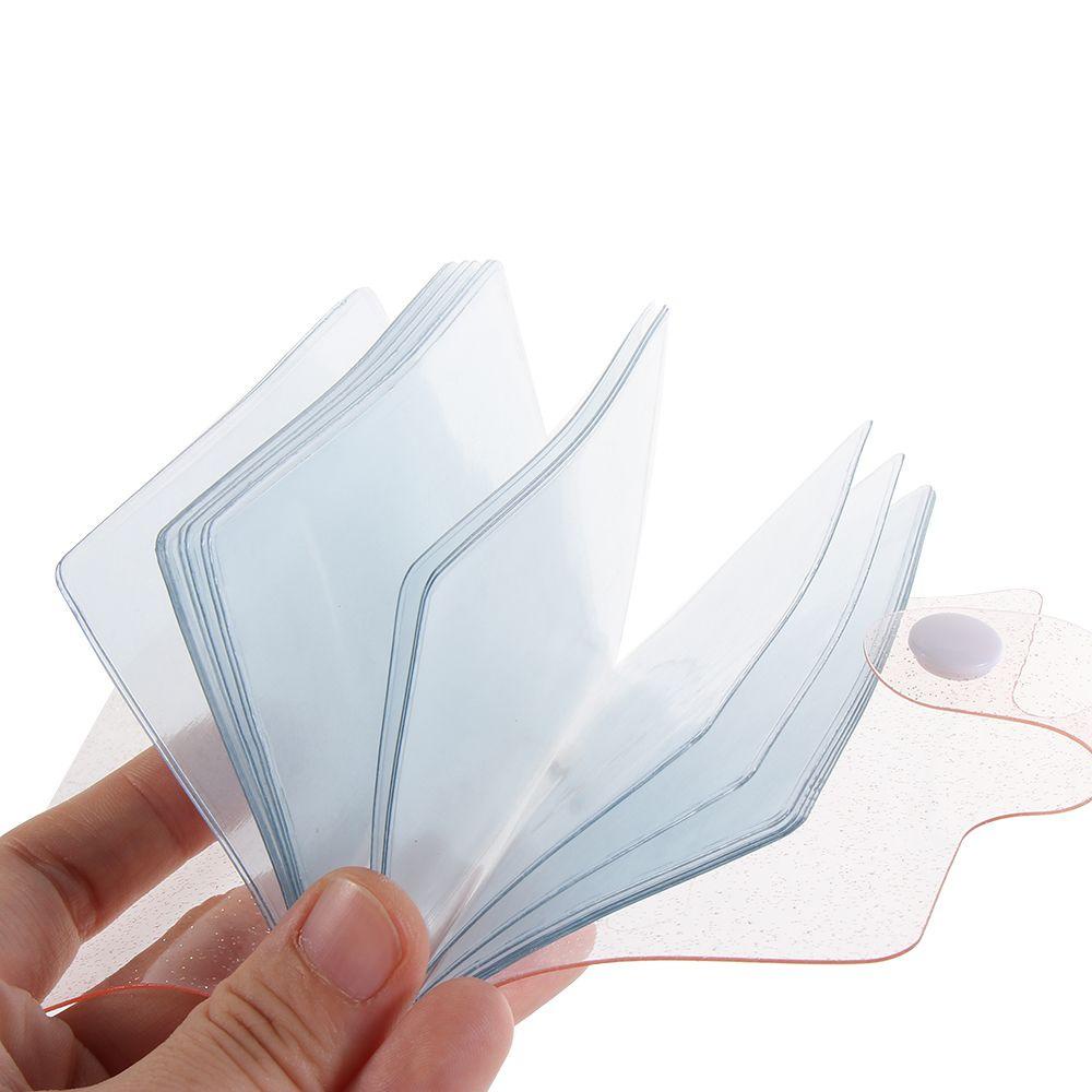 RAINBOW Album Đựng Thẻ ID Mini Màu Thạch Trong Suốt Lấp Lánh