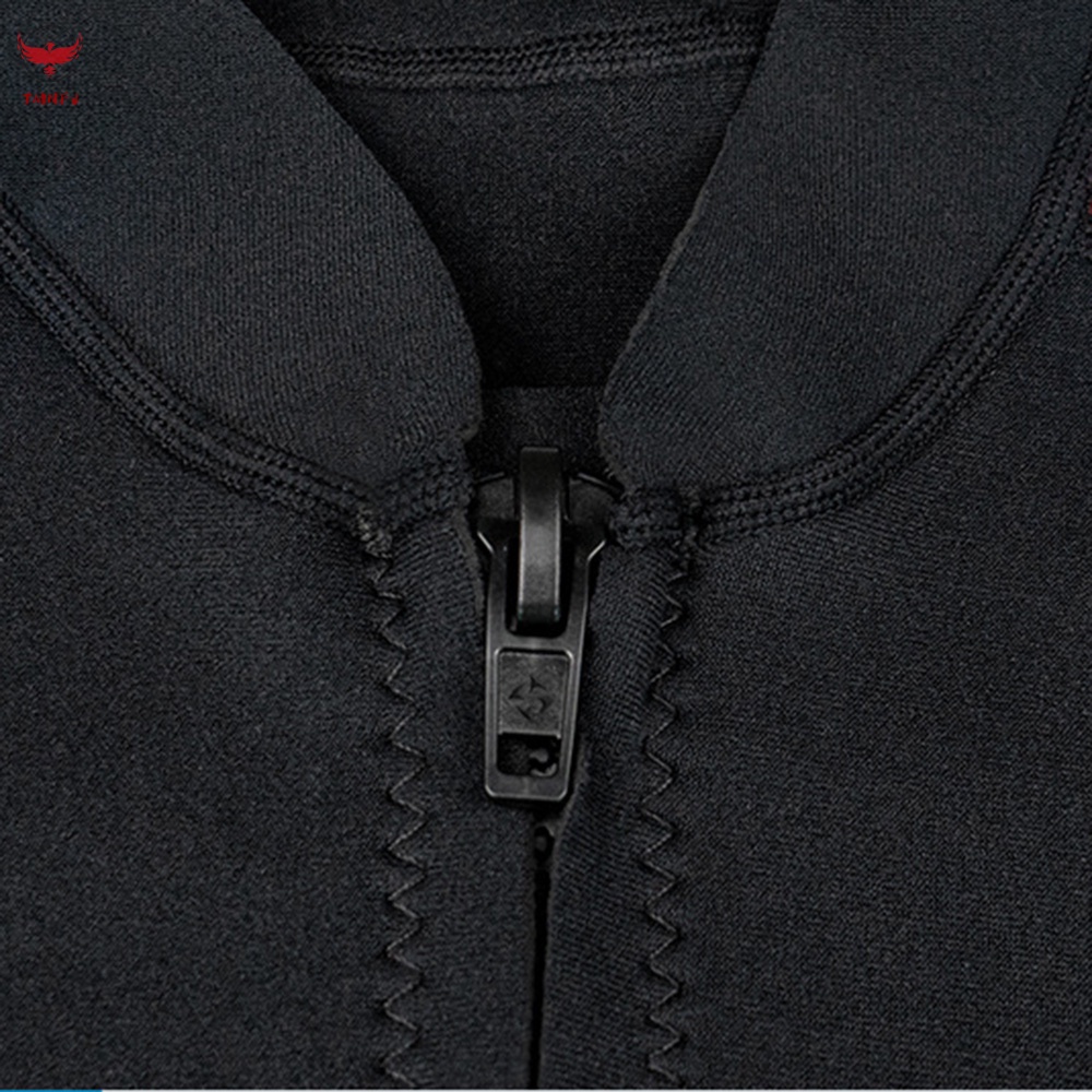 Bộ Đồ Lặn Dài Tay Có Khóa Kéo Chất Liệu Cao Su Tổng Hợp Siêu Bền Thời Trang Cho Nam