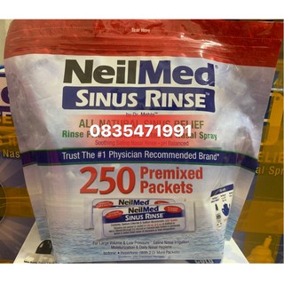 Combo 250 gói muối rửa mũi neilmed date 2027 (k kèm bình và xịt)